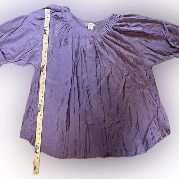 Paisley Vine Swing Tunic Plum sizes 1X & 2X - Picture 12 of 14